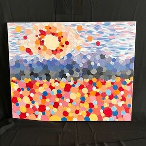 Vibrant Acrylic Original Landscape Painting on Canvas